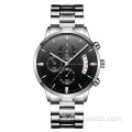 Hannah Martin G001 Hommes Pas Cher Vente Chaude Calendrier Or Rose De Luxe Classique Montres À Quartz Hommes Poignet Numérique Montre-Bracelet Étanche